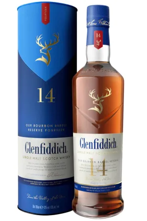 Glenfiddich 14 Year Old Bourbon Barrel Reserve Single Malt Scotch Whisky 700ml
